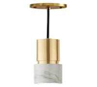 HJLJKG MI-NI Metal Pendant Light Marble Cylindrical Ceiling Hanging Light, Hanging Lamp Dining Room Kitchen Island Foyer Living Room Bar Pendant Light Fixture,Light