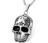 HJLJKG Necklace Men, Chain Jewelry Men Women Pendant Male Lion Head Hip Hop Vintage Wedding Party