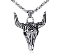 HJLJKG Necklace Men, Chain Jewelry Men Women Pendant Male Lion Head Hip Hop Vintage Wedding Party