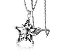 HJLJKG Necklace Men, Chain Jewelry Men Women Pendant Male Lion Head Hip Hop Vintage Wedding Party