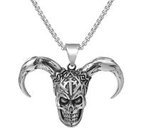 HJLJKG Necklace Men, Chain Jewelry Men Women Pendant Male Lion Head Hip Hop Vintage Wedding Party