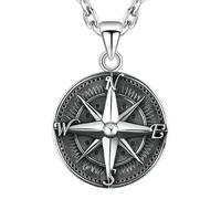 HJLJKG Necklace Men, Chains Jewelry Men Women Pendant Compass