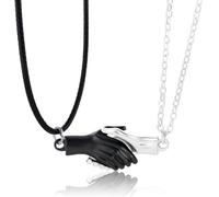 HJLJKG Necklace Men, Chains Jewelry Men Women Pendant Palm Couple Handshake Clavicle Chain Wedding Party