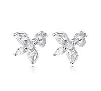 HJLJKG Necklaces for women, 3 * 6mm 1.2 Carat Cutting Full Moissanite Necklace Women S925 Silver Jewelry