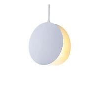 HJLJKG Nordic Creative Chandelier, Iron Round /26 Base Hanging Lamp for Bedroom Children's Room and Restaurant, Unique Decorative Lighting Fixture(White)