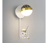 HJLJKG Nordic Led for Bedside Astronaut Lamp Child'S Room Nounted Light, 10W Indoor Lightig Fixture Boys and Girls Bedroom Creative Wall Lights