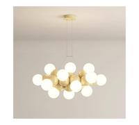 HJLJKG Nordic Light Cream Style Interior Chandelier, Decorative Lighting for Children's Room - Creative Fixture for Boys and Girls Bedroom, Study, Dining Room, and Living Room(Beige,16-Lamp)