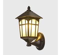 HJLJKG Outdoor Exterior Lantern Waterproof Porch Light Mount, Outside Lanterns Sconces with Glass, House Garage Garden Door Front Wall Lamps