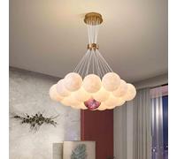 HJLJKG Pendant Lights Ceiling Chandeliers, 3D Moon LED Chandeliers Lamp,Light