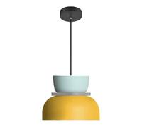 HJLJKG Pendant Lights for Indoor Lighting, Mid Century Minimalist Bedside Chandelier in Metal and Glass for Kitchen Island, Bedroom, Dining Room, and Cafe(18.5cm-B)