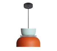 HJLJKG Pendant Lights for Indoor Lighting, Mid Century Minimalist Bedside Chandelier in Metal and Glass for Kitchen Island, Bedroom, Dining Room, and Cafe(29cm-D)