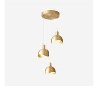 HJLJKG Pendenteira de Paredón Azul Escocés Iluminação para Sala de Jantar e Quartos, Llamas Decorativas de Bronce, Dispositivos Fijos a Cilindros de 60cm (Gris)