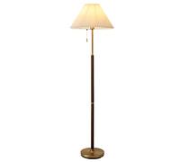 HJLJKG Pleated Floor Lamp Fabric Lampshade Reading Floor Light Bedroom Indoor Living Room Decoration Home Standing Lamp