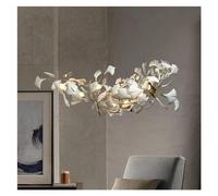HJLJKG - Porcelain Leaves Luxury Chandelier Living Room Decoration Decor Compatible with Bar Restaurant,Wall Lamp