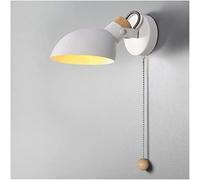 HJLJKG Retro Iron Wall Light, LED Wall Lighting, Industrial Wall Mount Lamp, Bedroom Bedside Reading Lamp with Switch, Adjustable Hardwired, Metal Light Fixture for Farmhouse Living Room