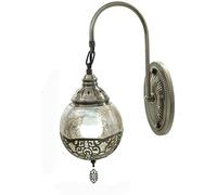 HJLJKG Retro Wall, Antique Metal Wall Light Fixture with Glass Shade Rustic Farmhouse Wall Lamp for Home Decoration Lighting Bathroom Bedside Restaurant (Color : Cool White) (Color : Cool White)