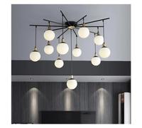 HJLJKG Scandinavian Living Room Pendant Light Glass Globe Light Magic Bean Pendant Light Post- Minimalist Restaurant - Pendant Lights,Wall Lamp