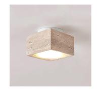 HJLJKG Semi Recessed Light Ceiling Fixture, Travertine Corridor Illumination - Interior Farm Style Chandelier for Kitchen, Entrance, Bathroom, and Porch Lighting(10cm-B)