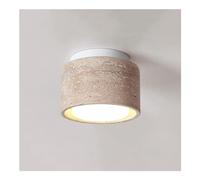 HJLJKG Semi Recessed Light Ceiling Fixture, Travertine Corridor Illumination - Interior Farm Style Chandelier for Kitchen, Entrance, Bathroom, and Porch Lighting(10cm-A)