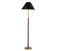 HJLJKG Standing Lamp Standard Lamp Iron Pleated Fabric Retro Vertical Floor Light for Bedrooms,Walnut and Brass Gold Perfectly Standing Light s for Living Room