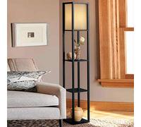 HJLJKG Style Floor Lamp Lamparas Floor Light for Living Room Standing Lamp Indoor De Pie Vertical Wooden Wood AC (Lampshade Color : C) (B)