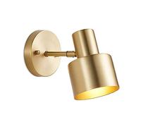 HJLJKG Wall Lamp for Bedroom Brass Bedside Wall Light Adjustable Angle Wall Sconces for Living Room Home Decoration Lighting Fixture