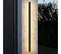 HJLJKG Wall Lighting, Wall, LED Outdoor Wall Light Long Wall Light Waterproof IP65 Porch Garden Wall Lamp & Indoor Bedroom Bedside Decoration Lightin, 30CM 9W, Warm White(80CM 24W)