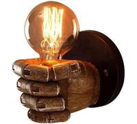 HJLJKG Wall Sconces Industrial Retro Wall Lamp Creative Antique Wall Sconces Wall Lamp and 27 Resin Wall Washer for Bedroom Living Room Cool The Corridor (Right)