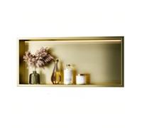 HJLKDYM Estante De Ducha Empotrado De Acero Inoxidable Para Pared