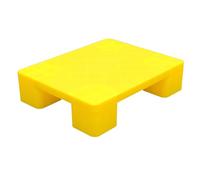 HJLKDYM Palets De Polietileno Encajables, Palets De Suelo,Palets De Plástico para Cocinas De Restaurantes Tiendas Supermercados Sótanos Almacenamiento Almacén(Amarillo,50x40x12cm)