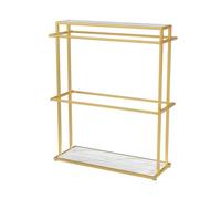 HJLKDYM Percha para Pañuelos De Seda Y Hiyab, Expositor para Toallas, Soporte para Cintas De Papel De Seda para Envolver Regalos, para Floristerías(Gold,120x45x150cm)