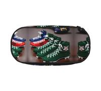 HJLUUFT American Football Laces - Bolsa organizadora de maquillaje con cremallera
