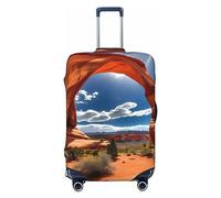 HJLUUFT Arches National Park - Funda protectora para equipaje de viaje, lavable, antiarañazos, estampado estándar, Black, S