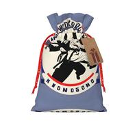 HJLUUFT Bolsa de arpillera con estampado de taekwondo con cordones y etiqueta de regalo, para bodas, fiestas de Navidad