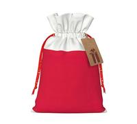HJLUUFT Bolsa de lino de arpillera con estampado de bandera polaca, regalos de fiesta de Navidad, bolsa de regalo para regalos, varios tamaños (S, M)