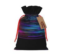 HJLUUFT Bolsa de lino de arpillera con impresión de código de programador, regalos de fiesta de Navidad, bolsa de regalo para regalos, varios tamaños (S, M)