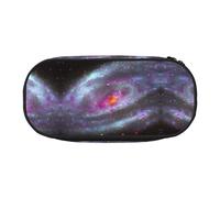 HJLUUFT Colorido estampado de galaxia bolsa de cosméticos de maquillaje Kawaii estuche organizador con cremallera