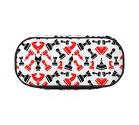 HJLUUFT Estuche para lápices con estampado de ajedrez, simple, resistente, multifuncional, organizador de papelería de oficina