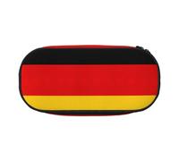 HJLUUFT Estuche para lápices con estampado de bandera alemana, simple, resistente, multifuncional, organizador de papelería de oficina