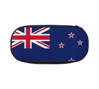 HJLUUFT Estuche para lápices con estampado de bandera de Nueva Zelanda, simple, resistente, multifuncional, organizador de papelería de oficina