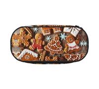 HJLUUFT Estuche para lápices con estampado de galletas, simple, resistente, multifuncional, organizador de papelería de oficina