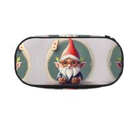 HJLUUFT Estuche para lápices con estampado de gnomo, simple, resistente, multifuncional, organizador de papelería de oficina