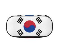 HJLUUFT Estuche para lápices con estampado de la bandera de la República de Corea, organizador para oficina, universidad, escuela, uso diario