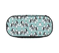 HJLUUFT Estuche para lápices con estampado de pingüinos, simple, resistente, multifuncional, organizador de papelería de oficina