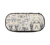 HJLUUFT Estuche para lápices con estampado de vinos y bodegas, organizador para oficina, universidad, escuela, uso diario