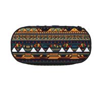 HJLUUFT Estuche para lápices con estampado étnico africano, simple, resistente, multifuncional, organizador de papelería de oficina