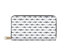 HJLUUFT Fish and Shark - Cartera elegante para mujer, delgada y tarjetero, piel sintética y cremallera de metal segura, Blanco, Talla única, Classic