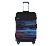 HJLUUFT Funda de equipaje elegante con código de programa de programador: protege y personaliza tu maleta con funda aprobada por la TSA, fundas de maleta para equipaje, Blanco, L