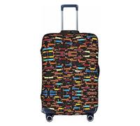HJLUUFT I Love My Dog Dachshunds Funda protectora para equipaje, aprobado por la TSA, diseño personalizado para una fácil identificación, Blanco, L