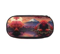 HJLUUFT Japan Mount Fuji - Estuche para lápices con estampado de paisaje, simple, resistente, multifuncional, organizador de papelería de oficina